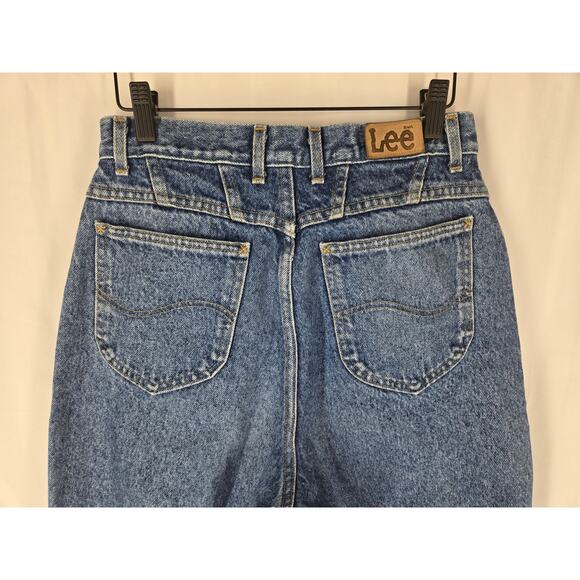 LEE VINTAGE WOMEN'S BLUE TAPERED RELAXED JEANS – SIZE 12 LONG (29.5" W x 33" I) - Picture 5 of 15